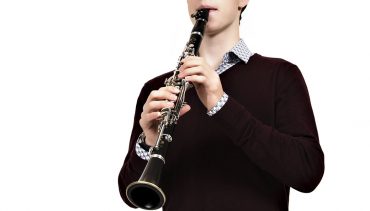 A Chetham's student plays clarinet