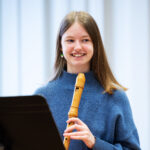 Recorder player at Chetham's School of Music