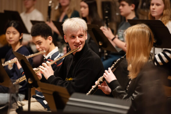 Chetham's Woodwind students rehearse