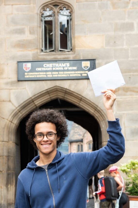 Student celebrates A Level Results