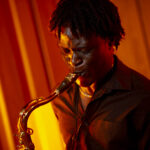 Chetham's student playing sax