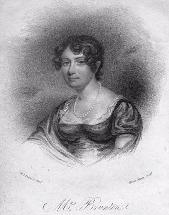 Portrait of Mary Brunton (1778-1818) from the 2nd edition (1820) of Emmeline. 