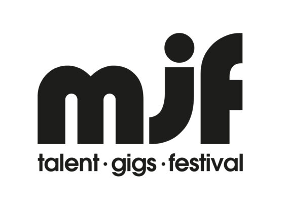 Logo reads mjf talent gigs festival