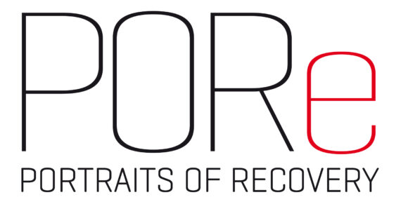 Logo reads PORe Portraits of Recovery