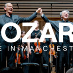Image of Manchester camerata performing with white overlaid text which reads: MOZART MADE IN MANCHESTER
