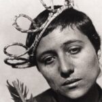 Image of a woman's face from 'The Passion of Joan of Arc'