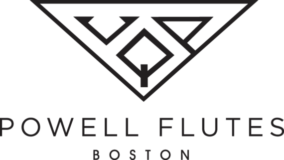Logo reads Powell Flutes Boston