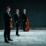 Members of mithras trio with violin and cello