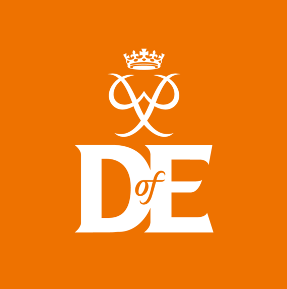 Duke of Edinburgh Award logo in orange and white