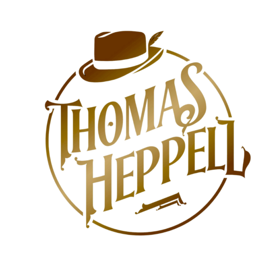 Logo reads Thomas Heppell (with an illustration of a hat)