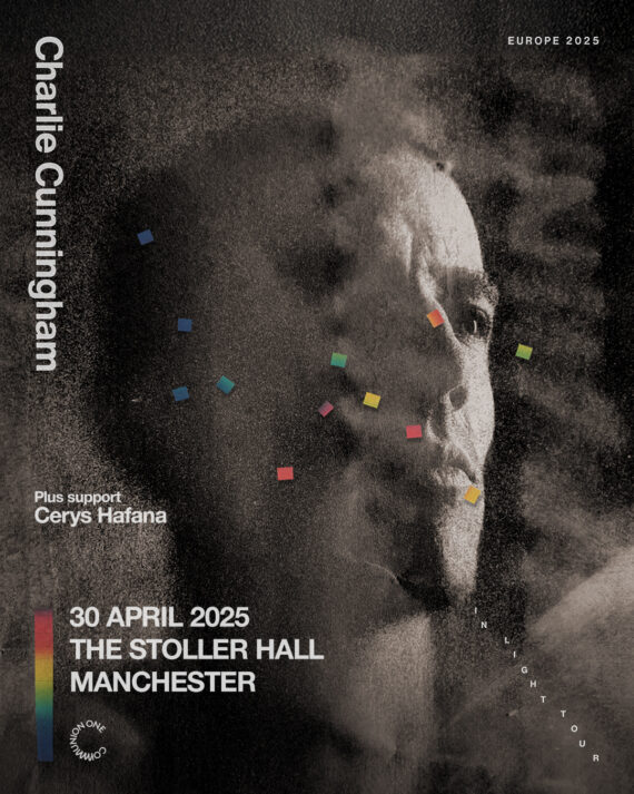 Post for Charlie Cunningham, 30 April 2025, The Stoller Hall Manchester. Support Cerys Hafana 