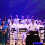 Bharatiya Vrund Gaan Indian choir performing on stage