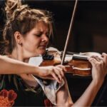 Woman playing violin