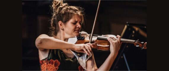 Woman playing violin