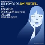 Text reads the Sons of Joni Mitchell, on blue background with an illustration of a woman with long flowing hair