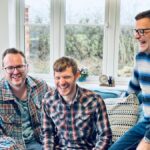 Three members of band the Young Uns
