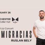 Poster for Ruslan Bely's show Immigracias