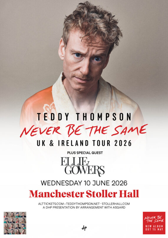 Poster for Teddy Thompson concert at Stoller Hall