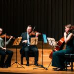 Aestus Quartet performing in Stoller Hall at previous Charlotte Norton concert